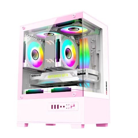  Thùng máy Case Magic MIX - Hồng | Micro ATX, không kèm fan 