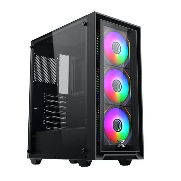  Thùng máy Case Xigmatek FLY II 3GF - Black | Kèm sẵn 3 fan RGB (EN 44663) 