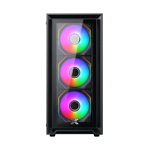  Thùng máy Case Xigmatek FLY II 3GF - Black | Kèm sẵn 3 fan RGB (EN 44663) 