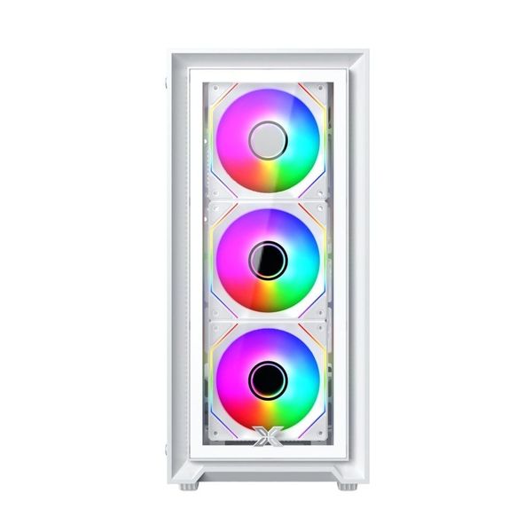  Thùng máy Case Xigmatek FLY II Artic 3GF - White | Kèm sẵn 3 fan RGB (EN 44670) 