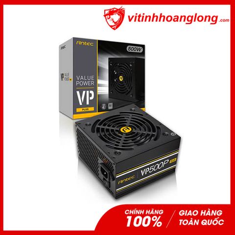  Nguồn máy tính Antec VP500P Plus 80 Plus White + Dây Nguồn 