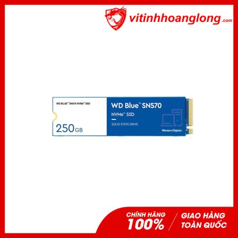  Ổ cứng SSD WD Western Digital 250G Blue SN570 NVMe PCIe Gen3x4 (WDS250G3B0B) 