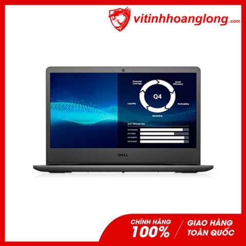  Laptop Dell Vostro 3405 (V4R53500U001W): AMD R5-3500U, AMD Radeon Graphics, Ram 4G, SSD NVMe 256G, Win10, 14 inch FHD (Đen) 