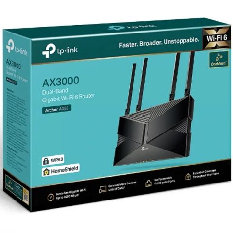  Router Wifi 6 Gigibit băng tần kép TP-Link AX3000 Archer AX53 