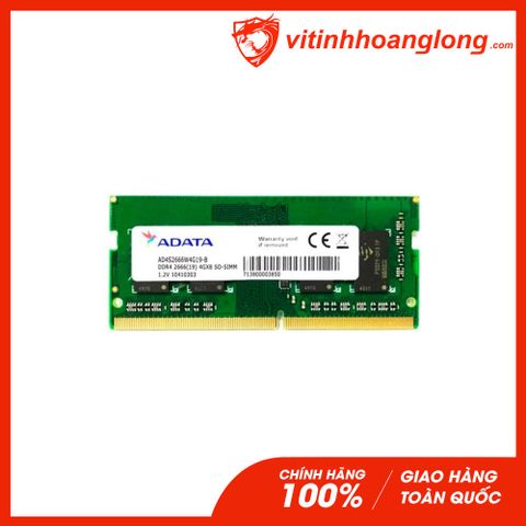  Ram Laptop DDR4 Adata 4GB Bus 2666 Premier AD4S26664G19-SGN 