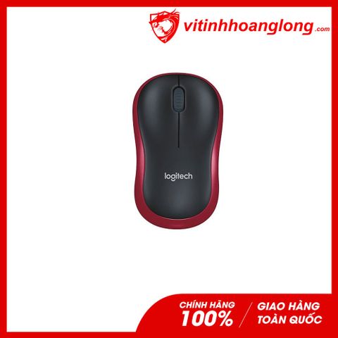  Chuột Văn phòng Wireless Logitech M185 Optical (đỏ) 