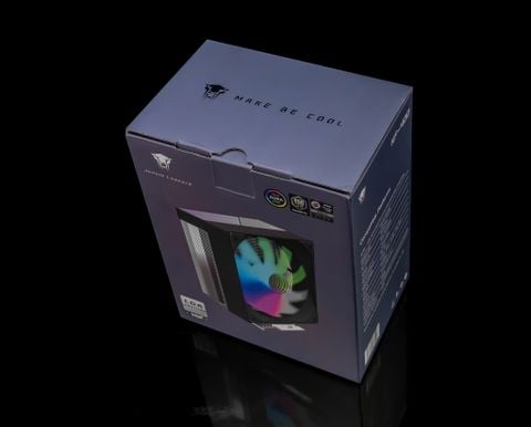  Tản nhiệt khí CPU Leopard KF400 Led RGB - Trắng (Support 2011) 