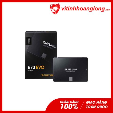  Ổ cứng SSD Samsung 500G 870 EVO Sata III 6Gb/s MLC (MZ-77E500BW) 