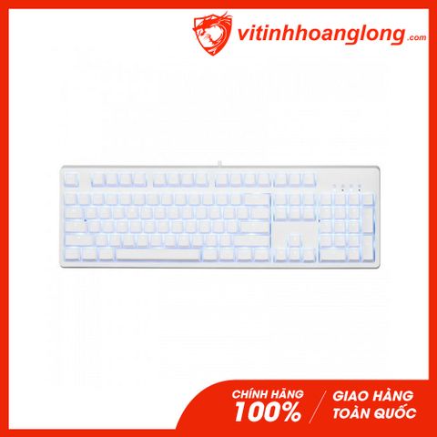  Bàn Phím Cơ E-Dra EK3104 White Brown Switch (Trắng) 