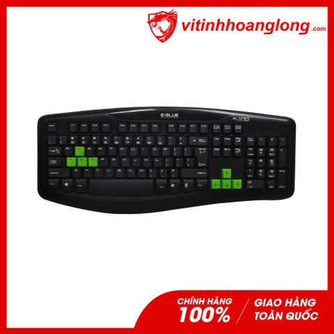  Bàn Phím Văn Phòng E-Blue Elated EKM046BK Gaming (Đen) 