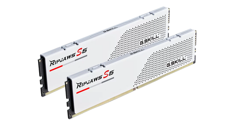  Ram Gskill Ripjaws S5 White 32GB | 16x2, DDR5, 5200MHz F5-5200J4040A16GX2-RS5W 