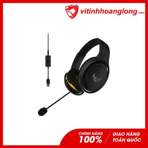  Tai nghe Asus TUF H5 7.1 Surround Gaming (TUF Gaming H5) (Đen Vàng) 