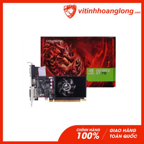  Card màn hình VGA Colorful GT 710 2GB DDR3 (GeForce GT710-2GD3-V) 