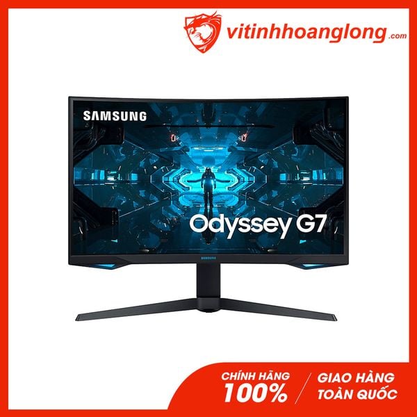 Màn hình máy tính Samsung 27 Inch Cong Odyssey G7 LC27G75TQSEXXV QLED 2K 240Hz G-Sync