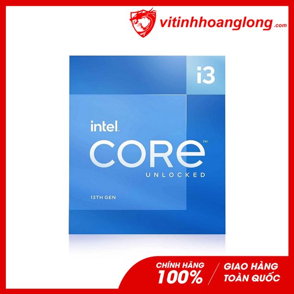 CPU Intel Core i3 13100 (3.42GHz Turbo Upto 4.5GHz, 4 Nhân 8 Luồng, Cache 17MB, Socket LGA 1700 )