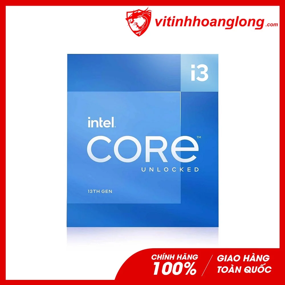 CPU Intel Core i3 13100F ( 3.5GHz Turbo Upto 4.5GHz, 4 Nhân 8 Luồng, Cache 12MB, Socket LGA 1700 )