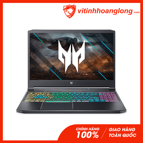  Laptop Acer Gaming Predator Triton 300 PT315-53-7440 (NH.QDRSV03): I7 11800H, RTX 3050Ti 4G, Ram 8G, SSD NVMe 512G, Win11, RGB Keyboard, 15.6 inch QHD IPS 165Hz (Abyssal Black) 