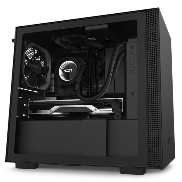  Thùng máy Case NZXT H210 MATTE BLACK/ WHITE ( Mini Tower ) 