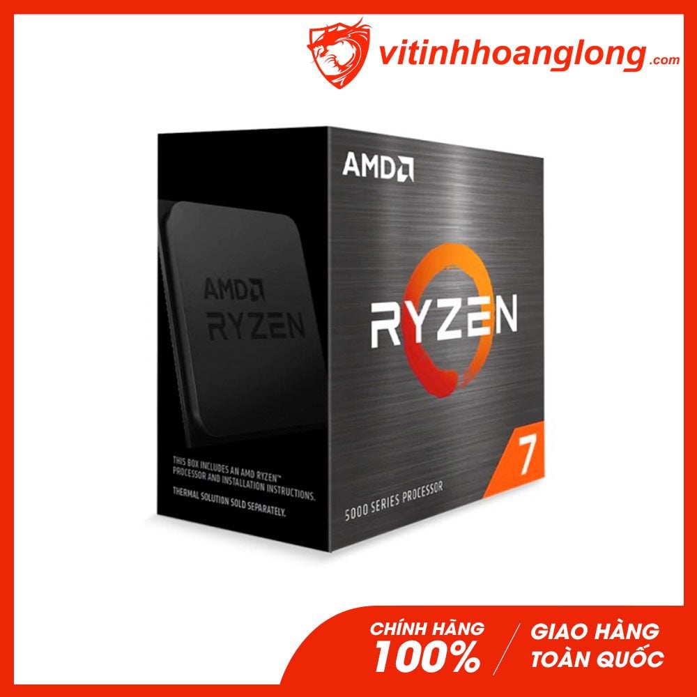 CPU AMD RYZEN 7 5800X (3.8GHz Up to 4.7GHz, AM4, 8 Cores 16 Threads)