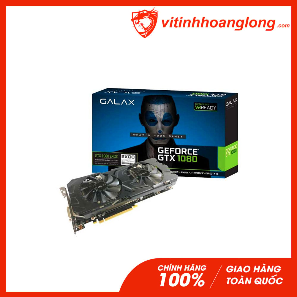 Card màn hình VGA Galax GTX 1080 8GB GDDR5X EXOC (GeForce® GTX 1080 EXOC)