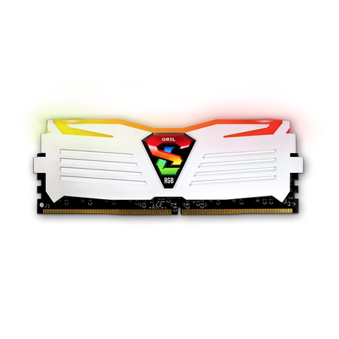  Ram Geil Super Luce Black | White RGB 8GB | DDR4 3200MHz (GLS48GB3600C18BSC) 