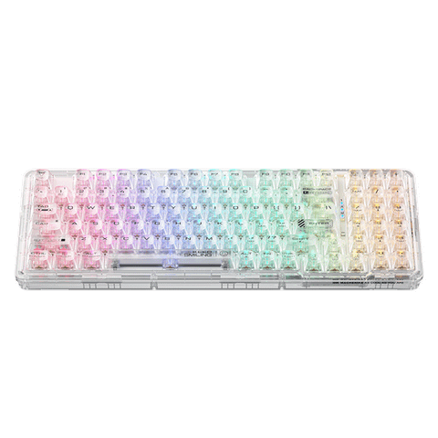  Bàn phím cơ Machenike K500F-B94W Tri-Mode RGB White | Wireless, GR Crystal Switch 