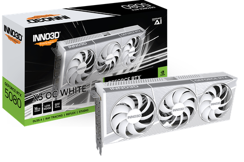  Card Màn Hình INNO3D GeForce RTX 5080 X3 OC WHITE 16GB GDDR7 