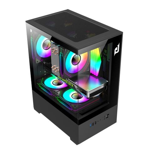  Thùng máy Case EDRA ECS1303 màu đen 