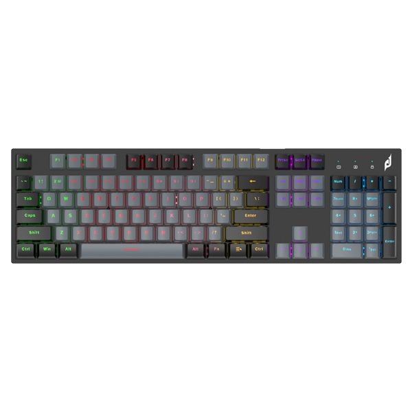  Bàn phím cơ gaming Edra EK315X Black Gray Optical Switch 