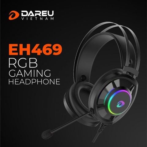  Tai Nghe Gaming Dare-U EH469 7.1 RGB - Black 