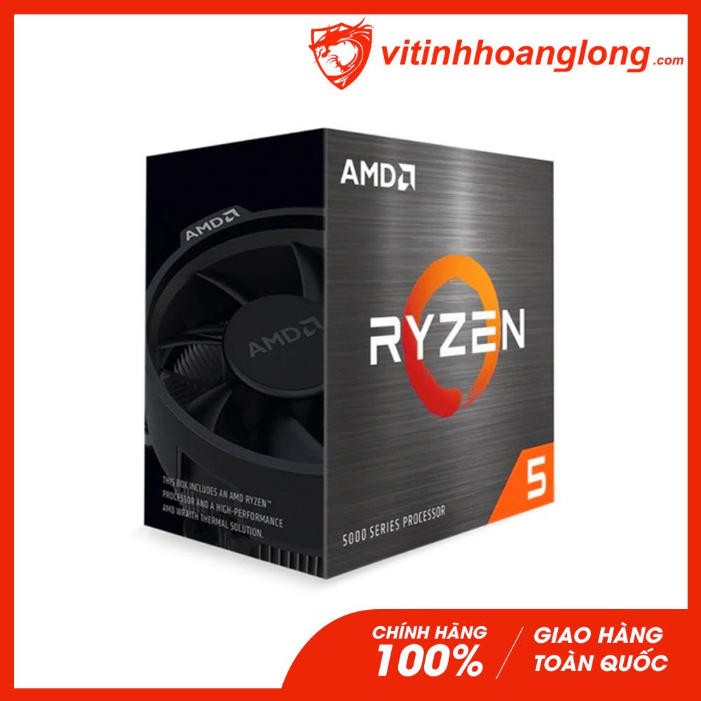 CPU AMD RYZEN 5 5600X (3.7GHz Up to 4.6GHz, AM4, 6 Cores 12 Threads)