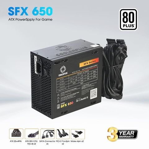 Nguồn máy tính CoolerPlus SFX 650 | 650W 