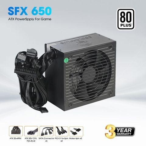  Nguồn máy tính CoolerPlus SFX 650 | 650W 