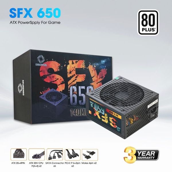  Nguồn máy tính CoolerPlus SFX 650 | 650W 