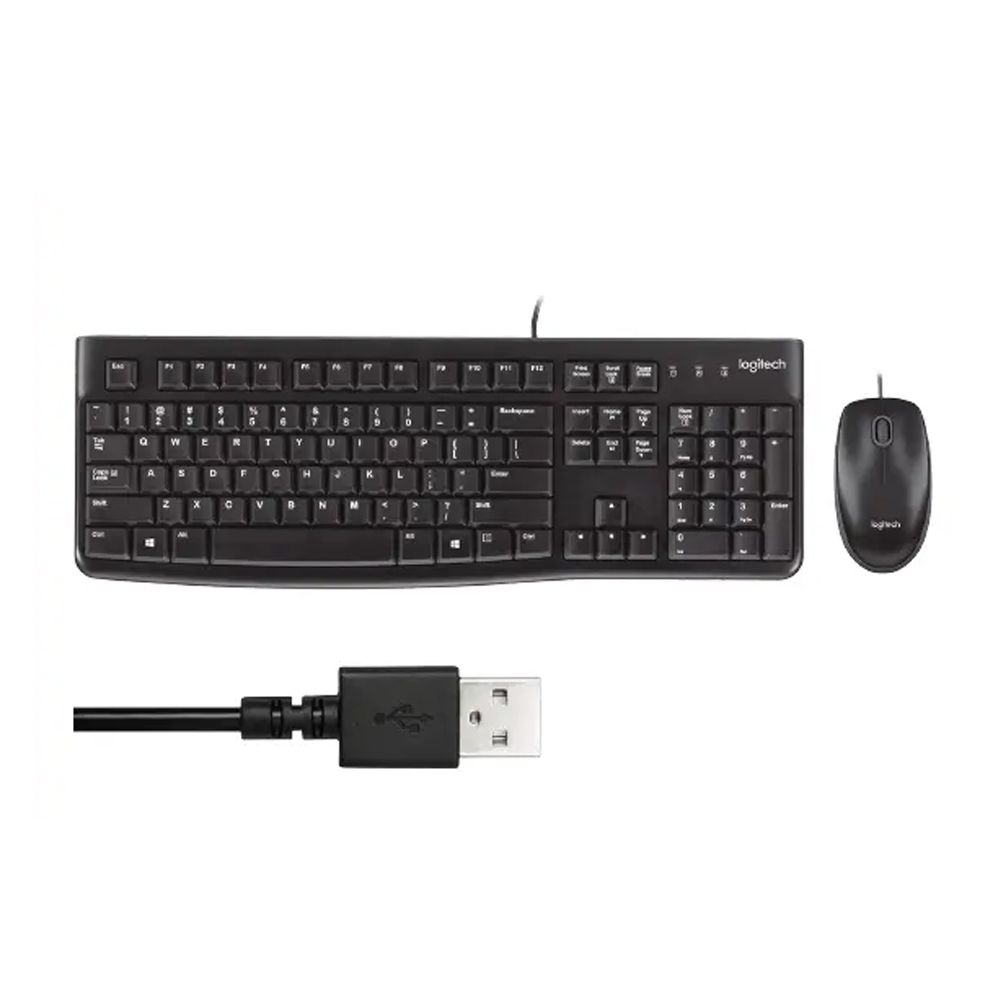  Combo Phím Chuột Logitech MK120 - (Đen) 
