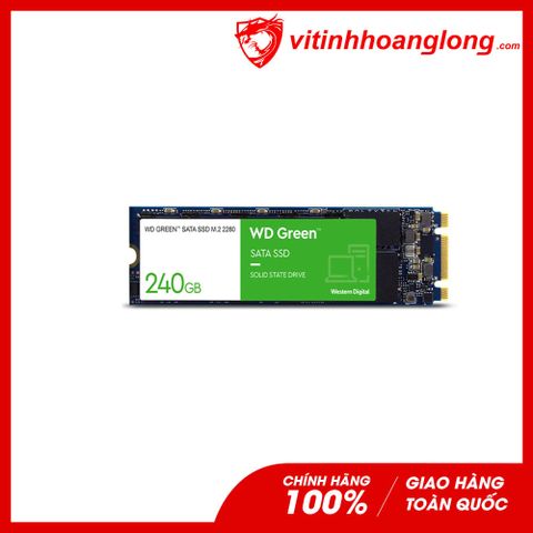 Ổ cứng SSD WD Western Digital 240G Green M.2 Sata 6Gb/s TLC (WDS240G2GOB)