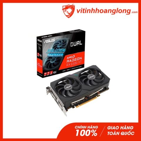  Card màn hình VGA Asus Radeon RX 6500 XT Dual OC 4GB Edition GDDR6 (DUAL-RX6500XT-O4G) 