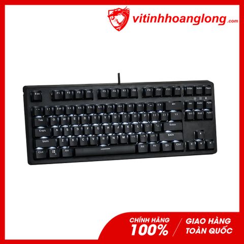  Bàn Phím Cơ E-Dra EK387 Gateron TKL Red Switch (Đen) 