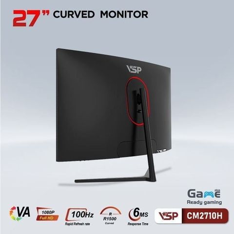  Màn hình VSP CM2710H | 27 inch Full HD VA 100Hz 6ms cong 