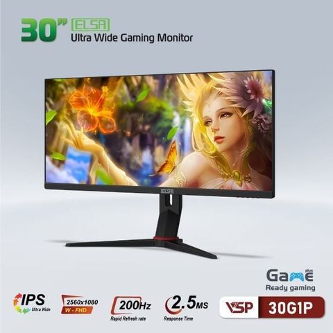  Màn hình VSP ELSA 30G1P - Black | 30 inch WFHD IPS 200hz 2.5ms phẳng 