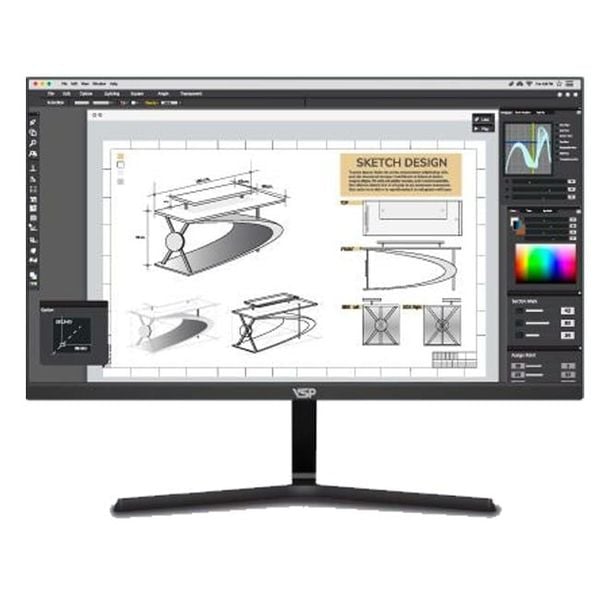 Màn hình Gaming VSP IP2706SG - Đen | 27 inch Full HD IPS 100Hz 1ms phẳng 