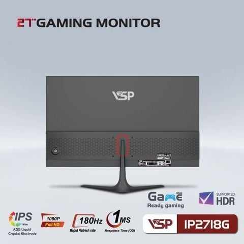  Màn hình VSP IP2718G - Black | 27 inch Full HD IPS 180Hz 1ms phẳng 