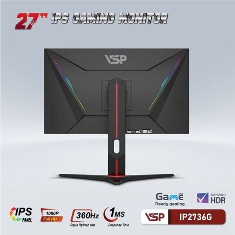  Màn hình VSP IP2736G - Đen | 27 inch Full HD IPS 360Hz 1ms phẳng 