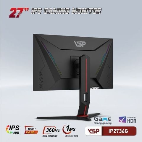  Màn hình VSP IP2736G - Đen | 27 inch Full HD IPS 360Hz 1ms phẳng 