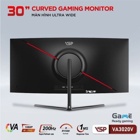  Màn hình UltraWide VSP VA3020V | 30 inch Full HD VA 200Hz 1ms cong 
