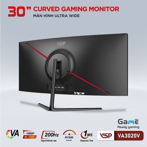  Màn hình UltraWide VSP VA3020V | 30 inch Full HD VA 200Hz 1ms cong 