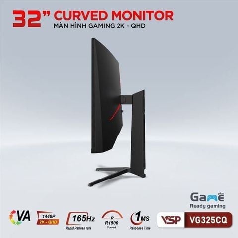  Màn hình VSP VG325CQ | 32 inch 2K VA 165Hz 1ms cong 
