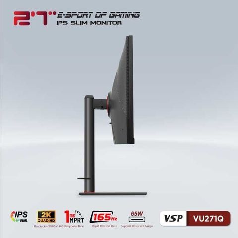  Màn hình VSP VU271Q | 27 inch 2K IPS 165Hz 1ms 