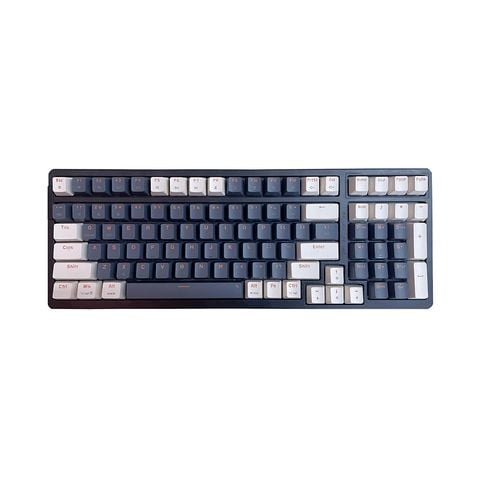  Bàn phím cơ Newmen Gaming GM328 xám trắng Blue switch 