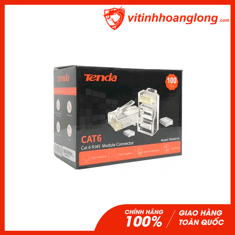Hộp đầu mạng Tenda RJ45 6E TEH60510 (100c/hộp)